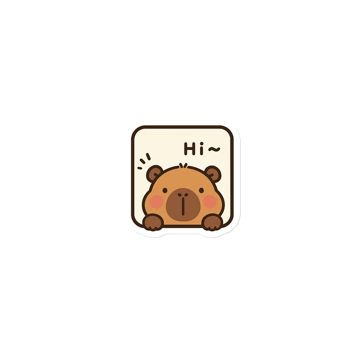 Hi There! Capybara Magnet product image (1)