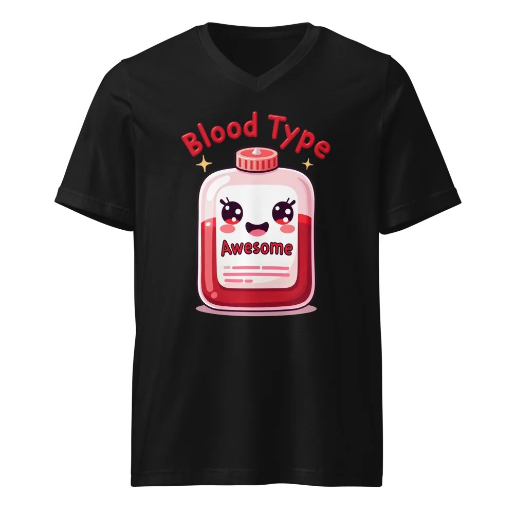 Awesome Blood Type Cartoon T-Shirt product image (1)