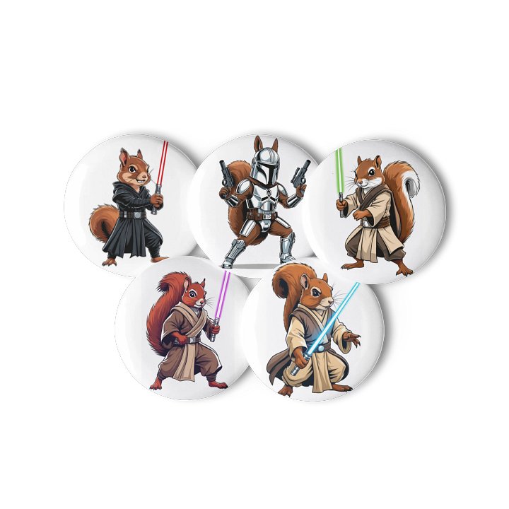 Squirrel Wars Button Set product image (3)