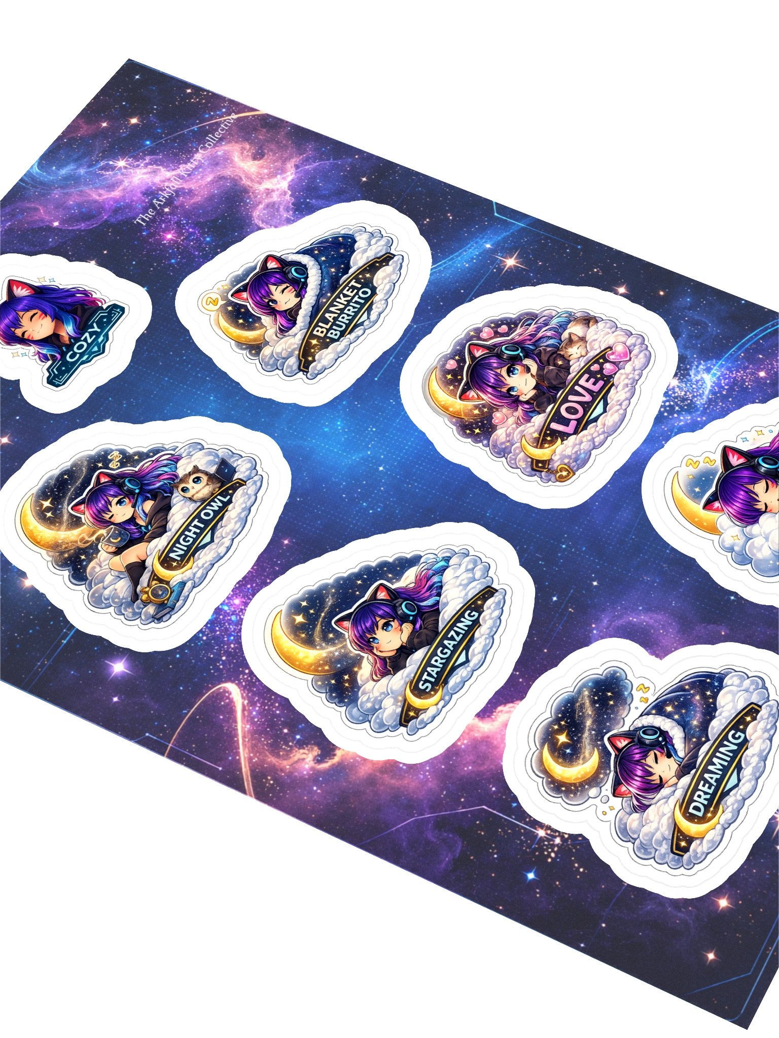 • AKC // Mini Sticker Pack | AKC Cozy Cosmic Pack | Arkfall Kitty Collective product image (2)