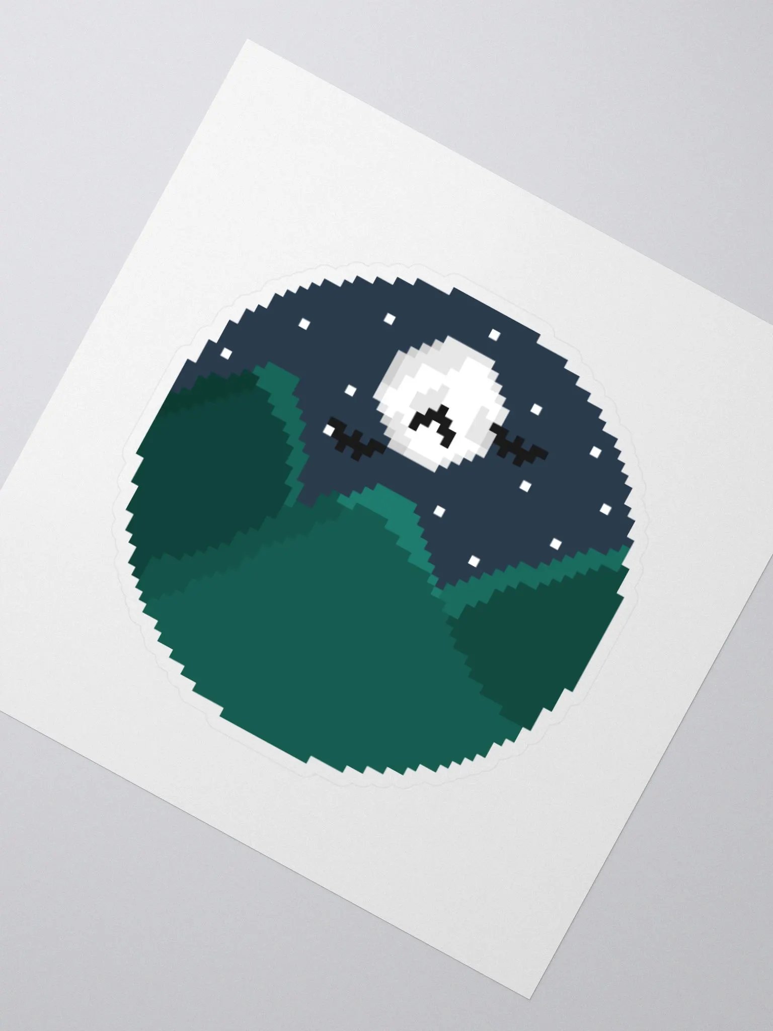 Mountain Harbingerofbeth Logo Sticker designed by Cassafrassarole product image (4)