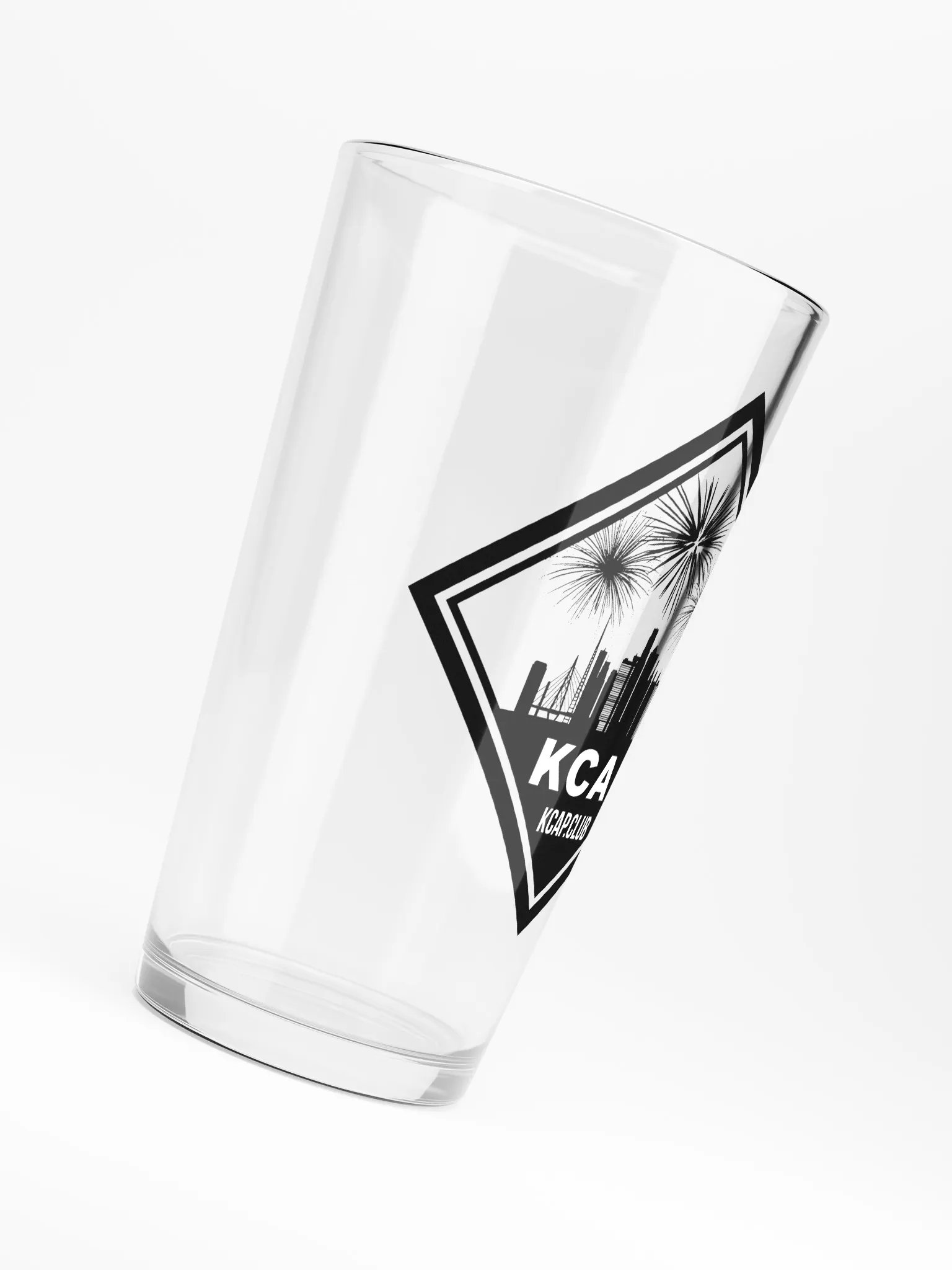 Clear Pint Glass = Black Logo product image (6)