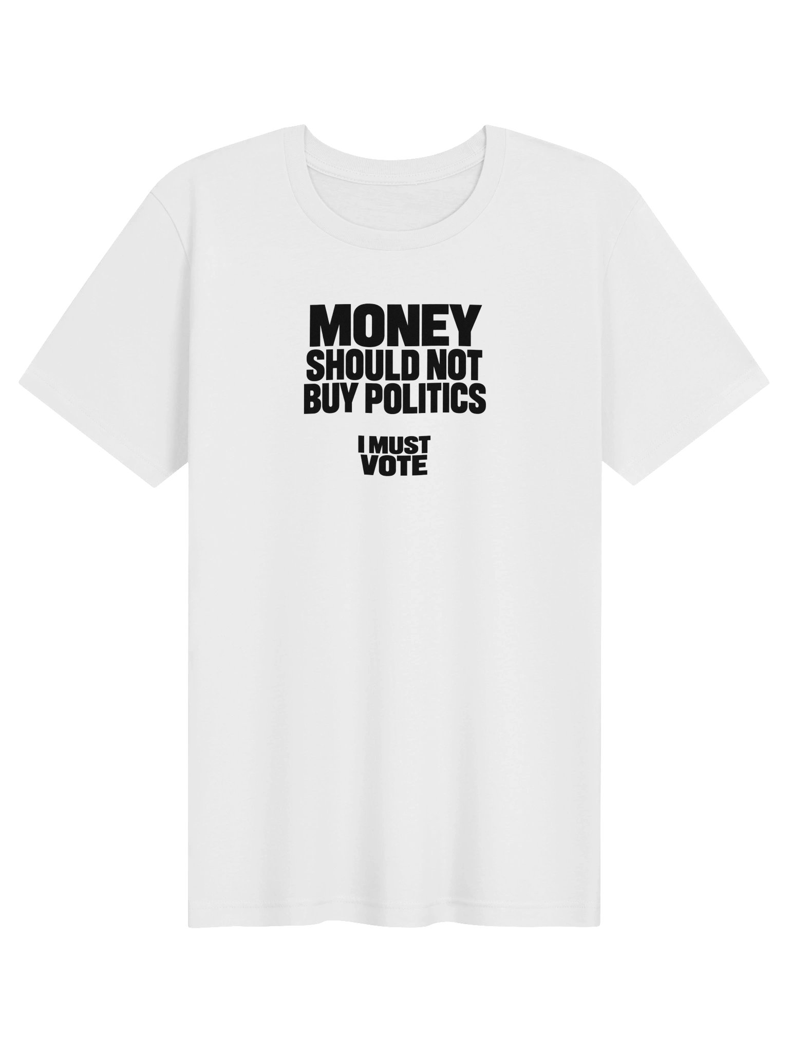 Money Should Not Buy Politics Tee - White product image (1)