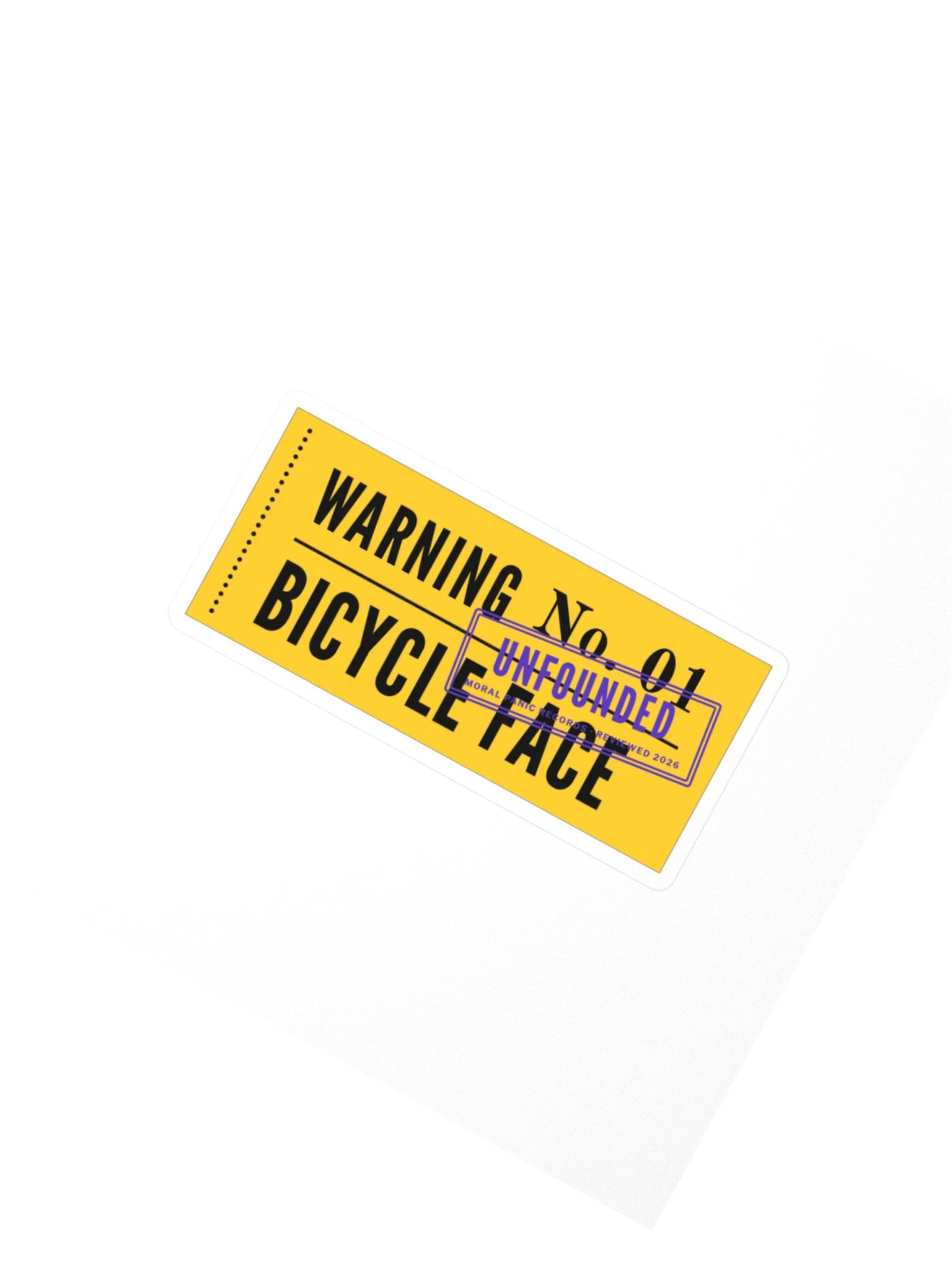 Warning No. 01 Sticker product image (2)
