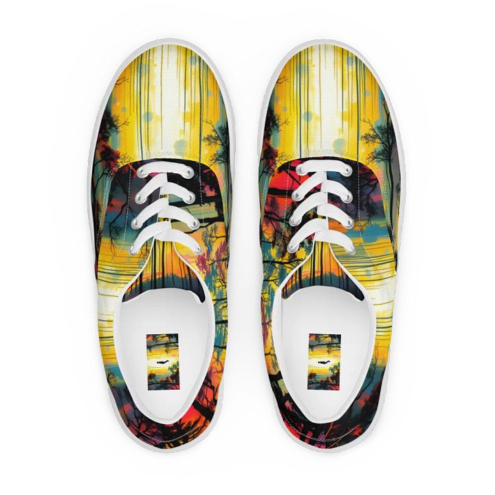 women's sizing, Enchanted Forest Lace-Up Canvas Shoes product image (1)