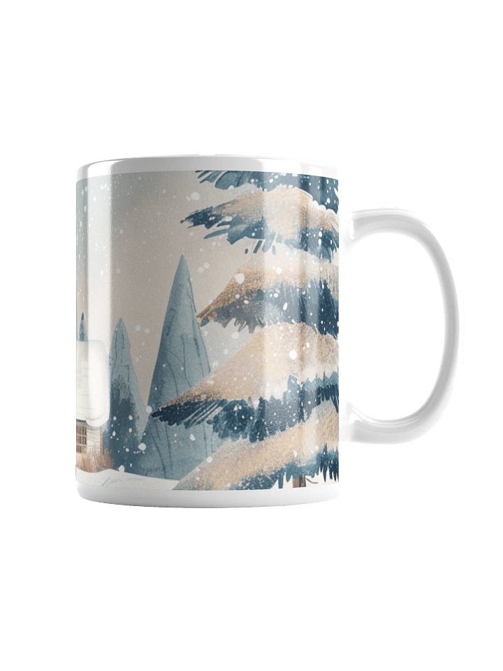 Snowy Winter White Glossy Ceramic Mug by Treasure Pie product image (2)