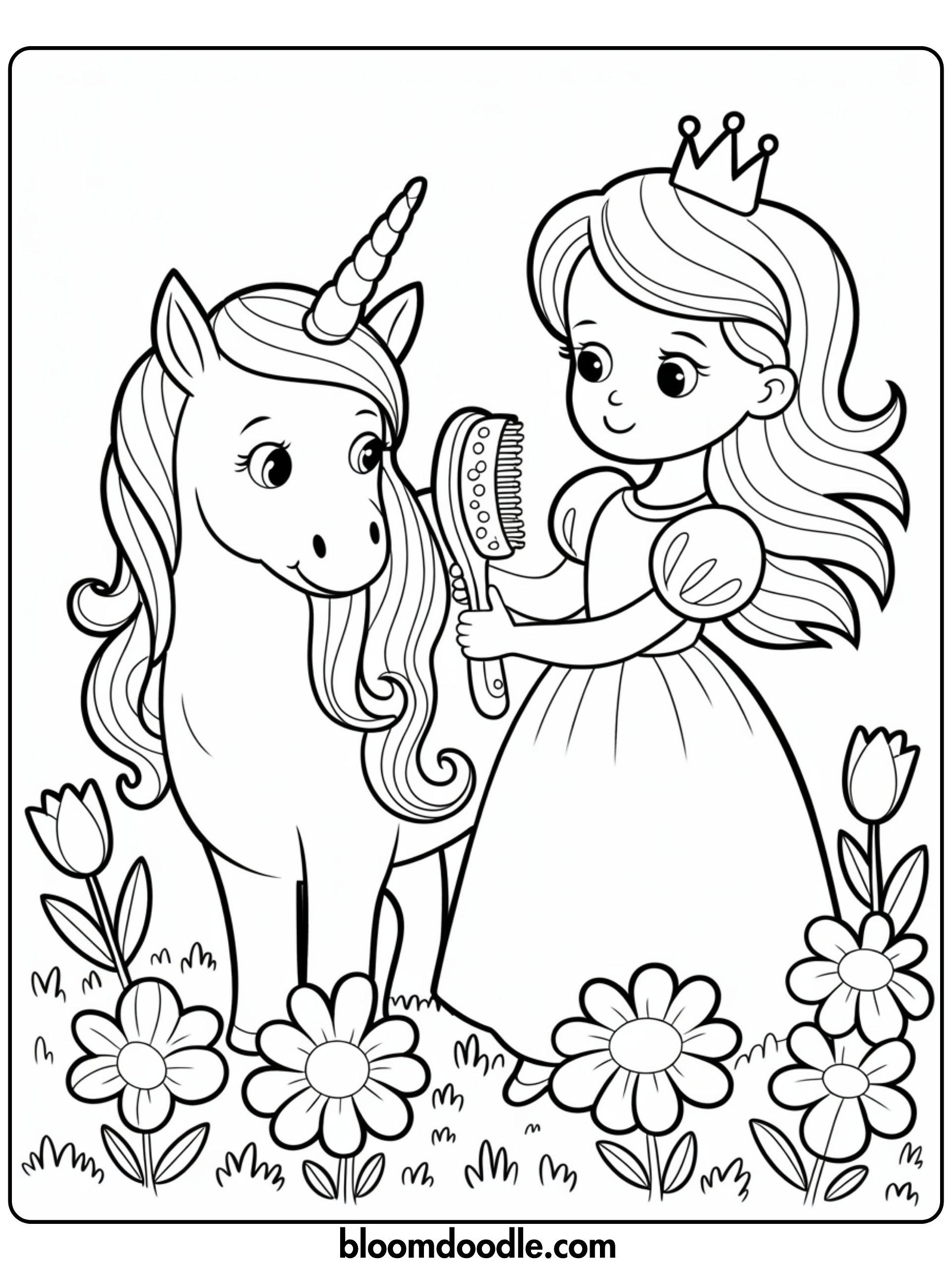 Enchanted Unicorn Coloring Pages product image (3)