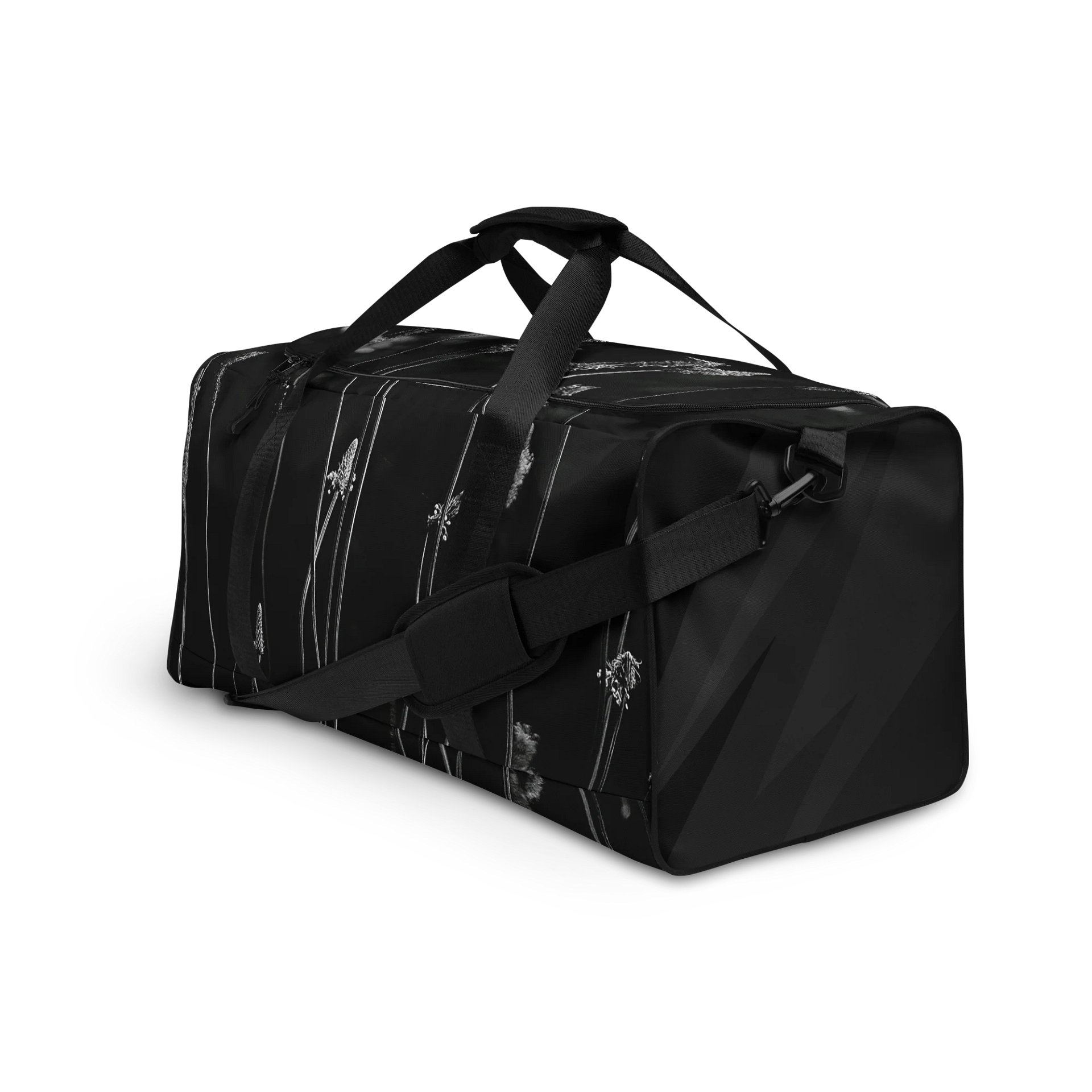 Travel bag - Wildflowers, monochrome product image (4)