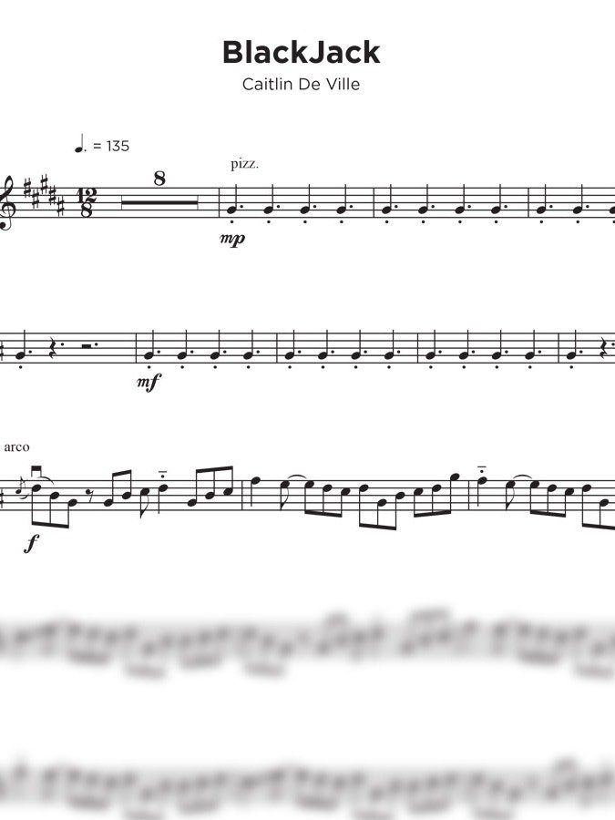 Black Jack Sheet Music product image (1)