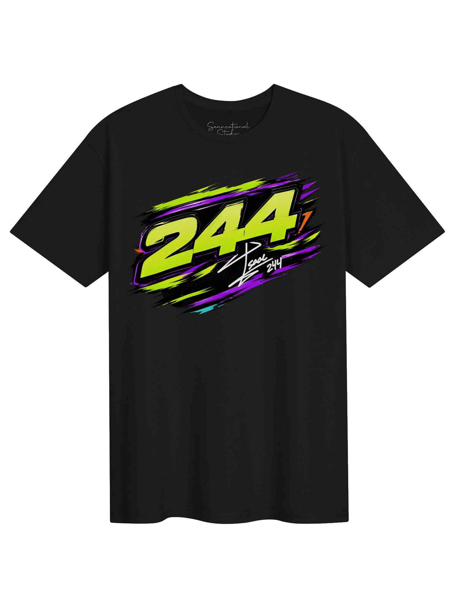 244 Signature Number Tee | Official Isaac Godinez #244 product image (1)