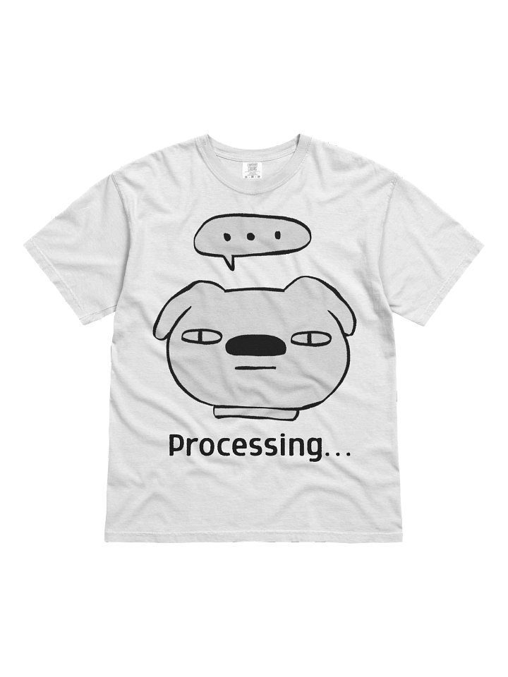 Processing… Shirt – Funny Socially Awkward Meme Graphic Tee, Introvert Humor T-Shirt, Minimal Unisex Aesthetic Top product image (1)