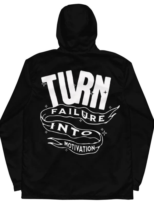 "TURN FAILURE INTO MOTIVATION" WINDBREAKER (WL) product image (2)