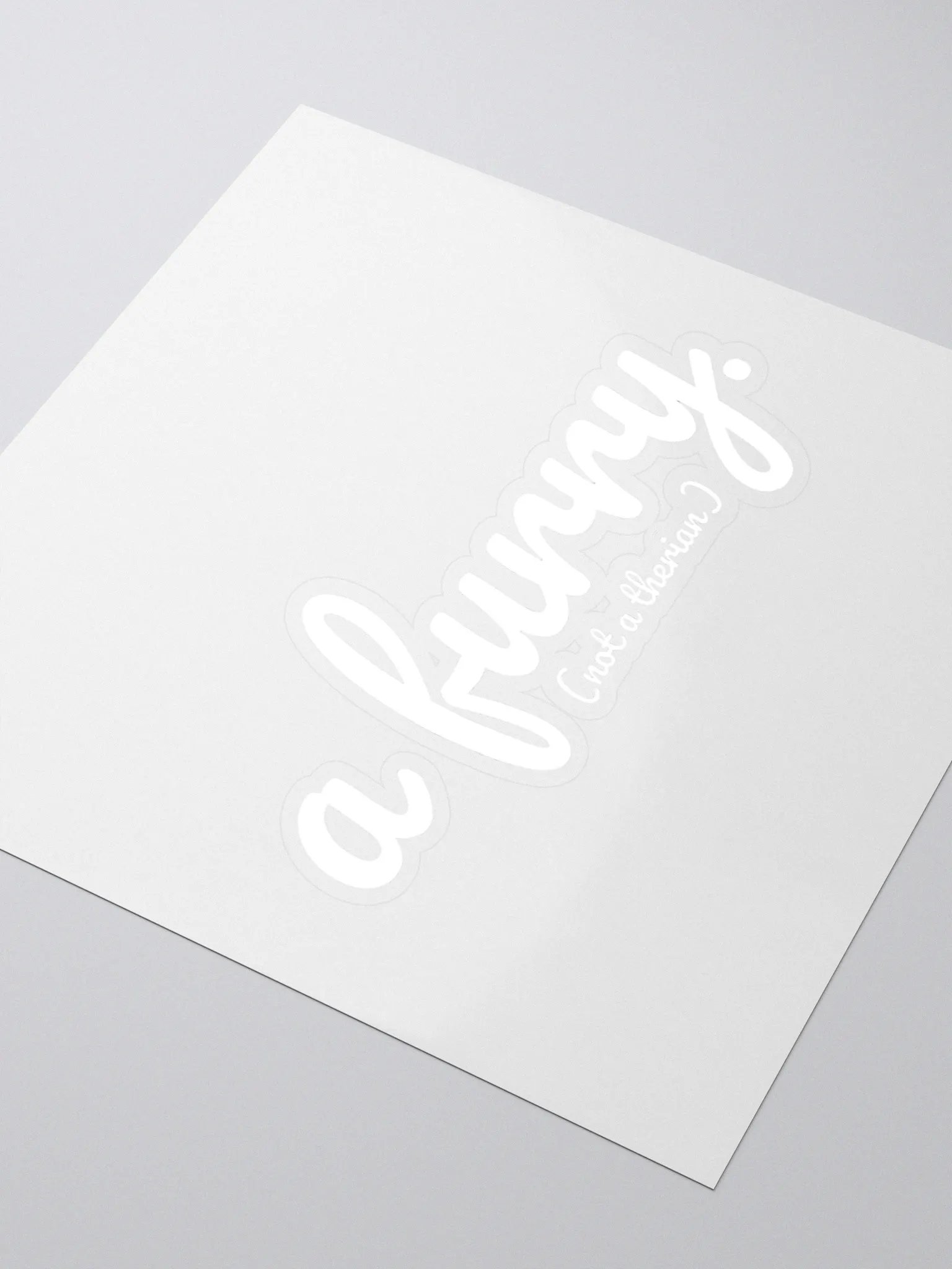 Clearly a furry sticker (light edition) product image (3)