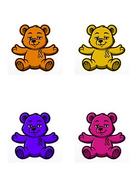 Warm Spectrum Bear of Sharing Sticker Bundle
