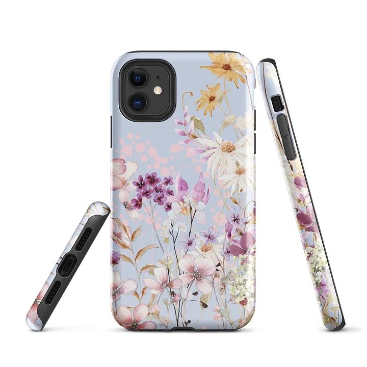 Floral Symphony Blue iPhone® Tough Case product image (1)