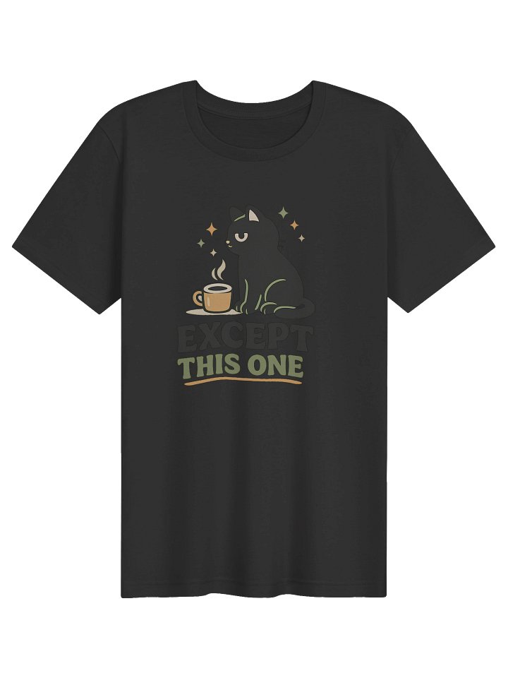 Except This One Cat Couple Tee, Cute Matching Graphic Shirt, Funny Relationship Shirt product image (21)