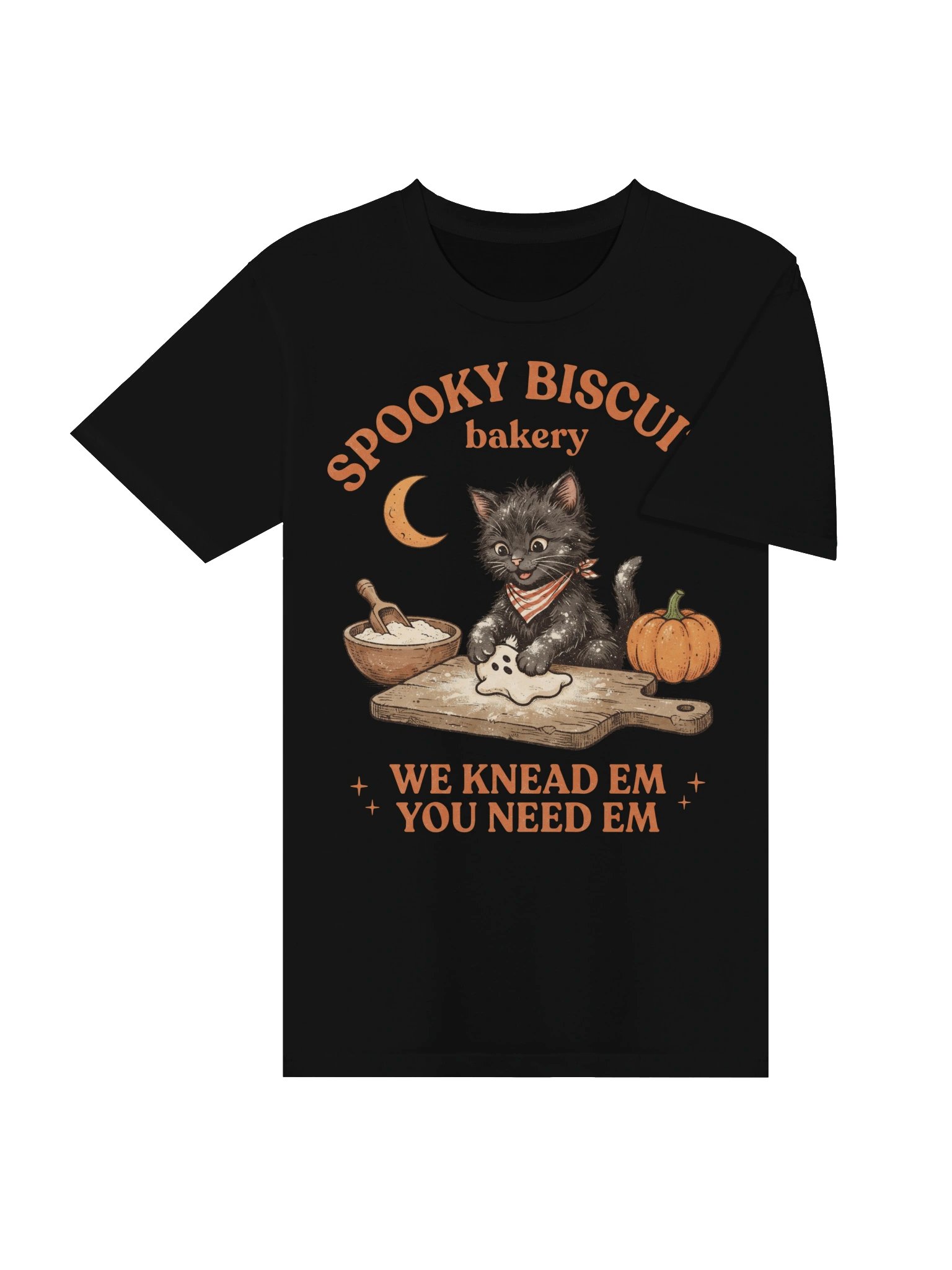 Spooky Biscuits Cat Tee product image (4)