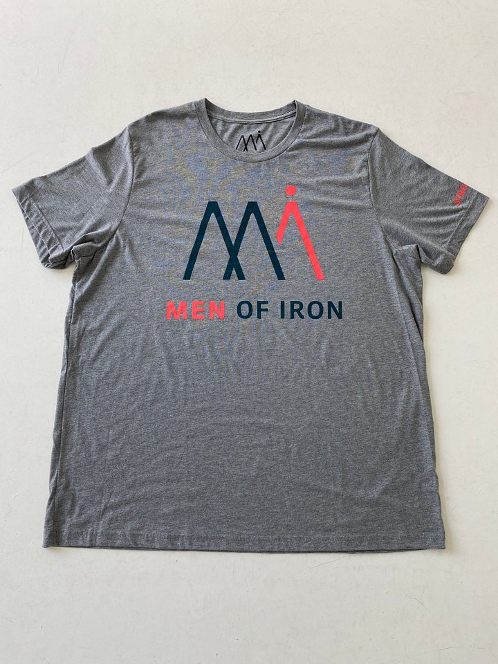 MEN OF IRON Gray T-shirt product image (1)