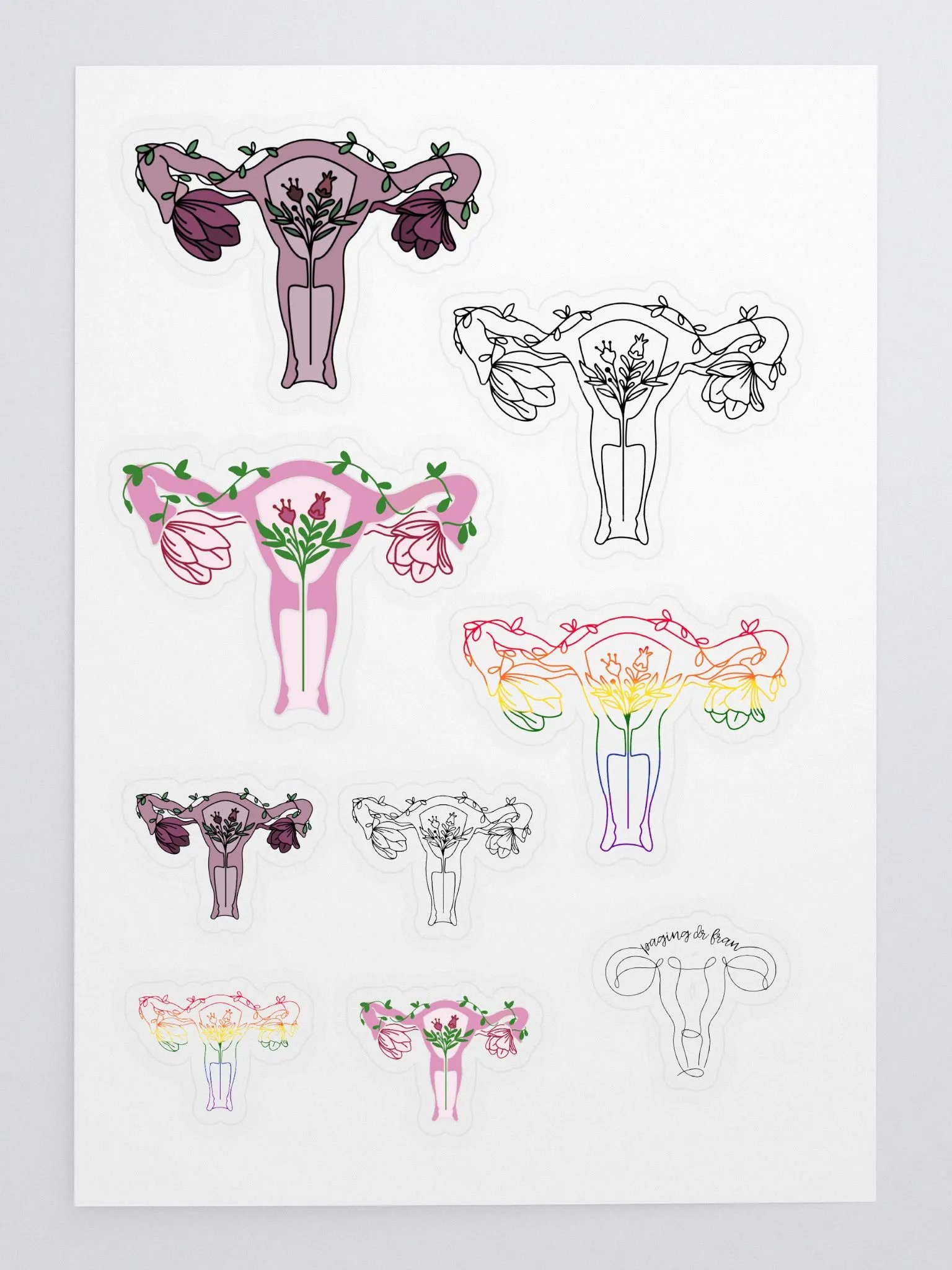 all hail the uterus (stickers) product image (3)