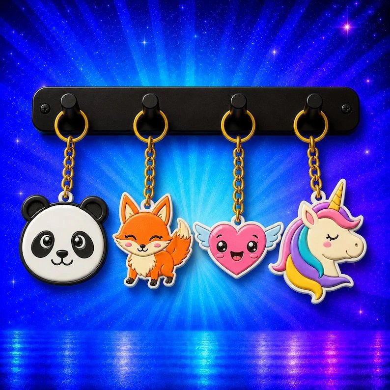 900 Keychain STL & 3MF Bundle product image (3)