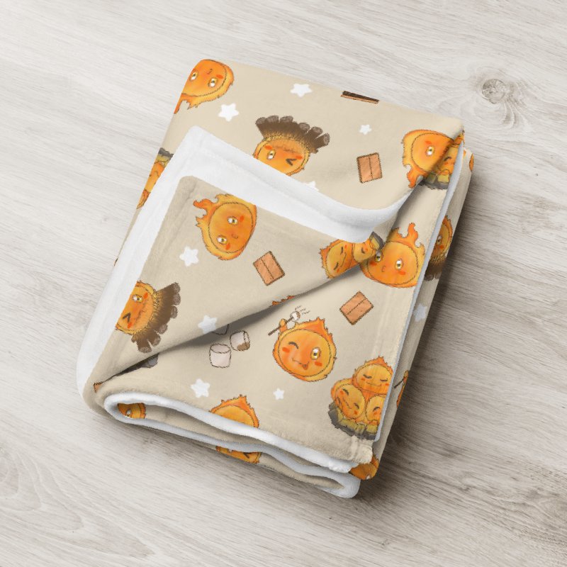 Fire Slime Throw Blanket product image (3)