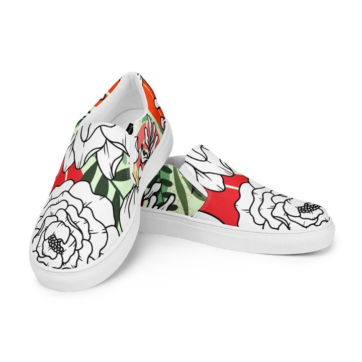 ''Tropical Bliss' Women's Slip-On Canvas Shoes product image (1)