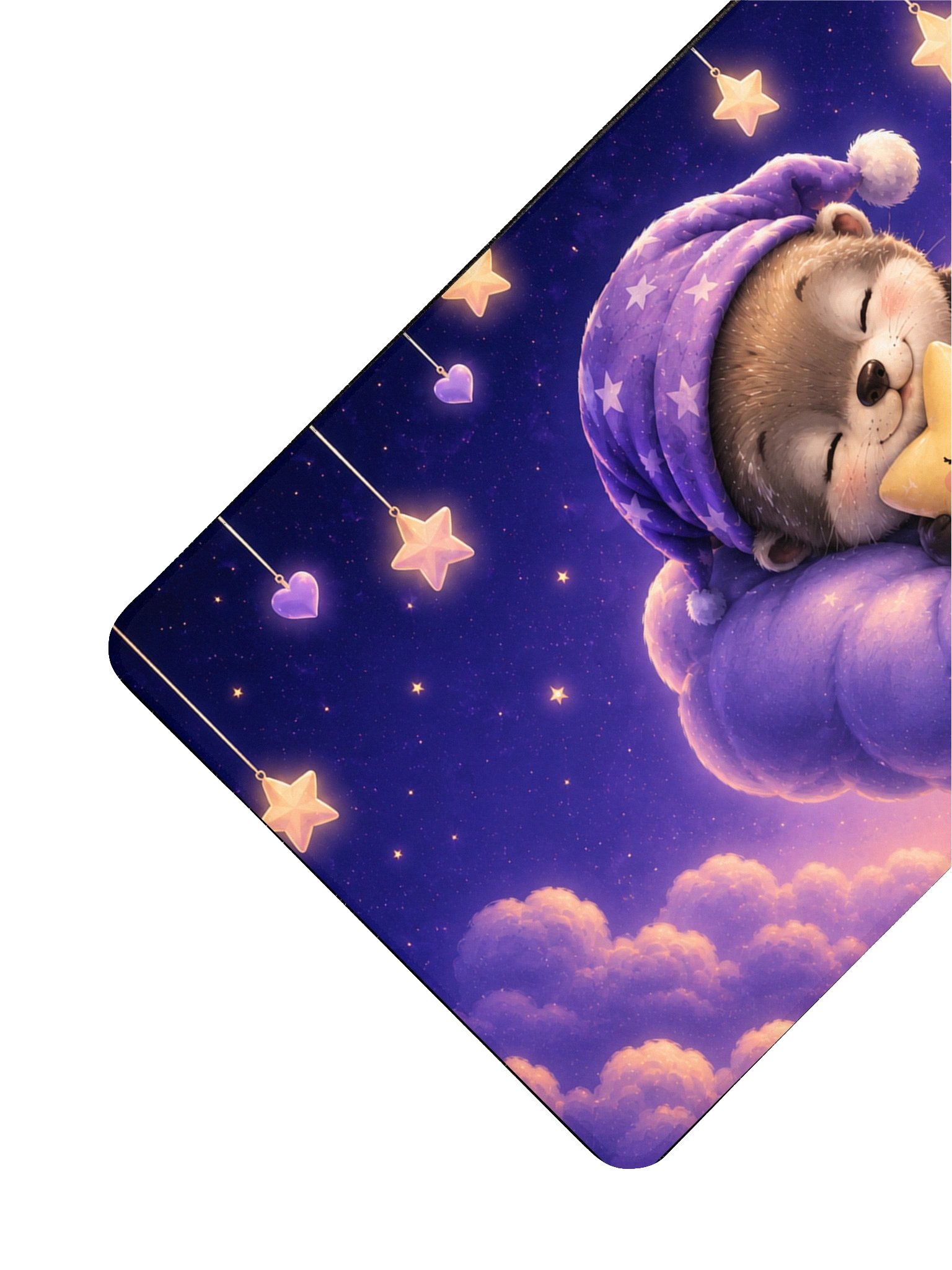 Moonlit Dreams Starry Cloud Dreams Desk Mat | BabyEbonWorld product image (3)