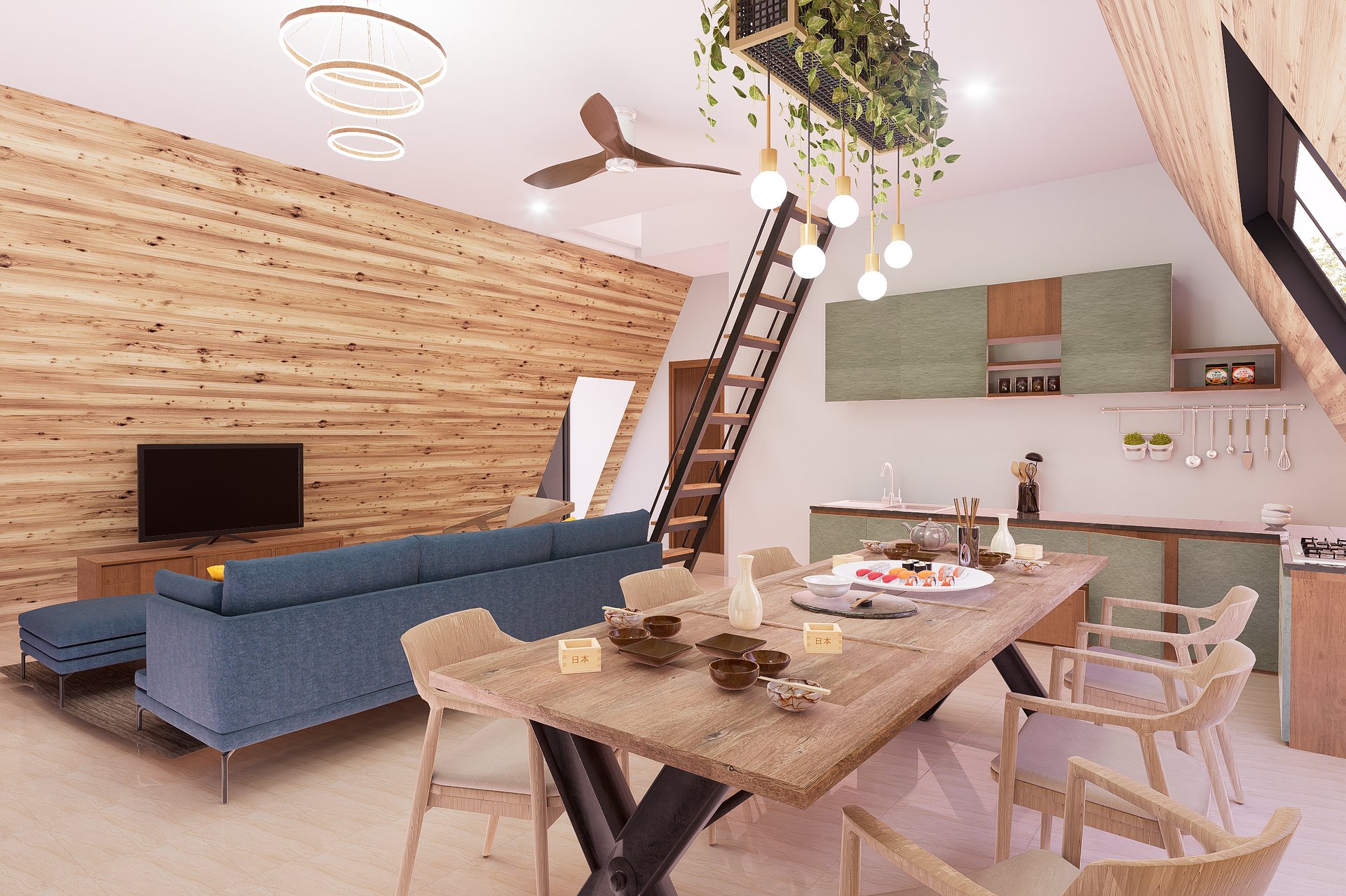 2 Storey A-Frame 3BHK House product image (6)