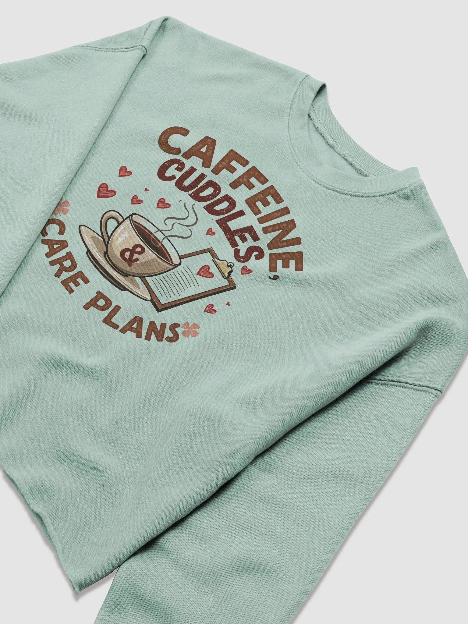 Caffeine & Cuddles Cozy Crop Sweatshirt product image (10)