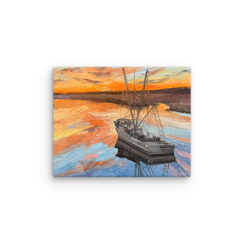 Shrimpboat at Days End - Giclee Canvas product image (1)