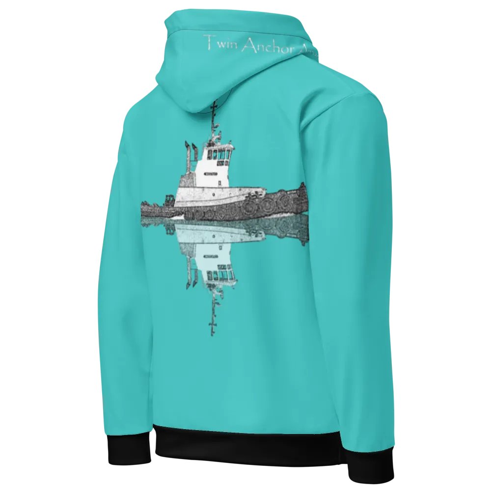 Tug Westrac & Reflection (Turquoise) – Performance Marine Wear | Twin Anchor Apparel North Current Line product image (10)