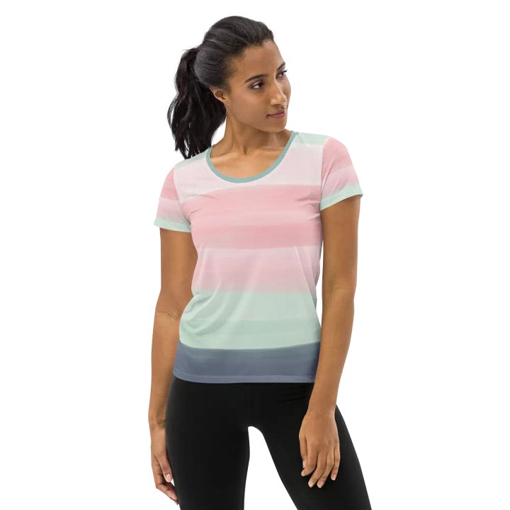 Serene Spectrum Women's Athletic T-Shirt product image (1)