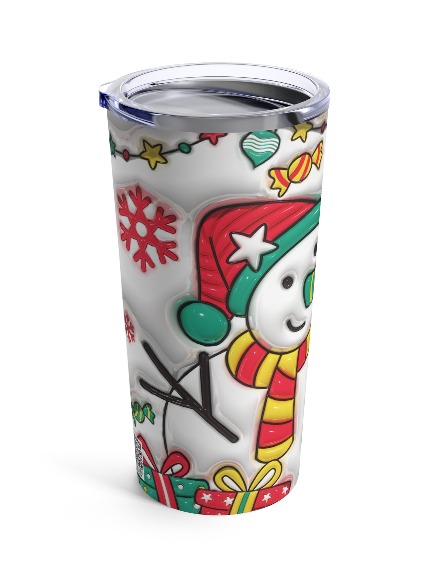 Happy Snowman Stainless Steel Tumbler product image (4)