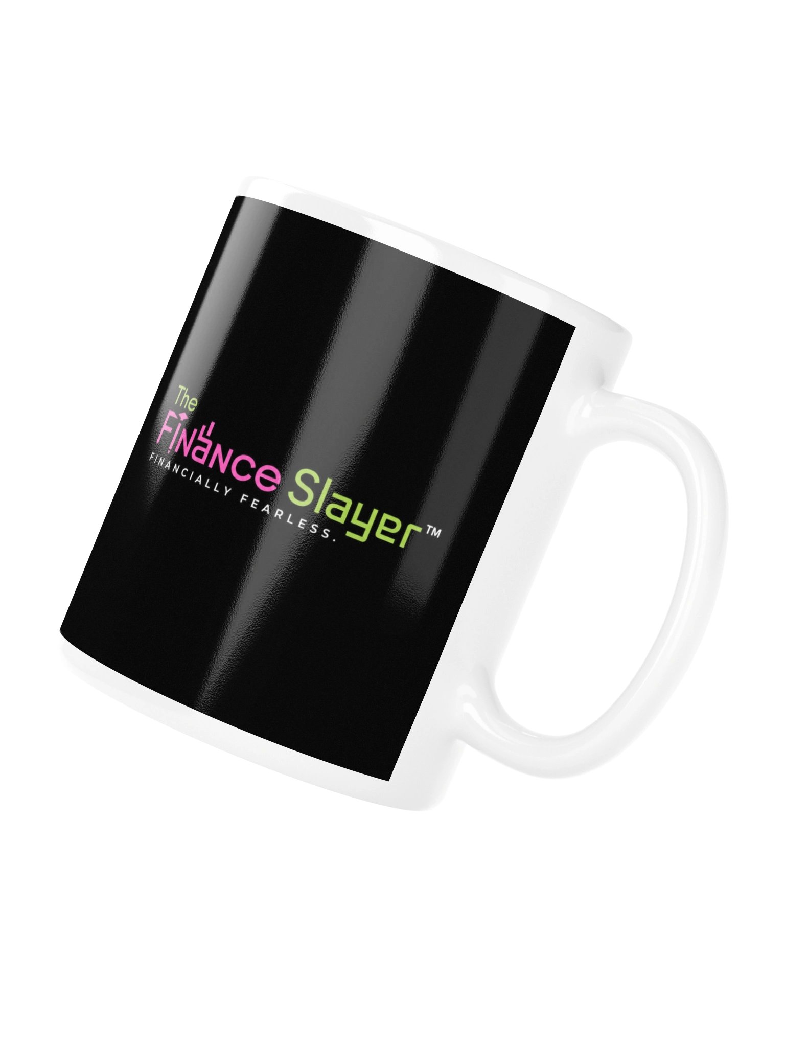The Finance Slayer™ White Glossy Mug | Financially Fearless Coffee Mug | Premium Ceramic Cup product image (4)