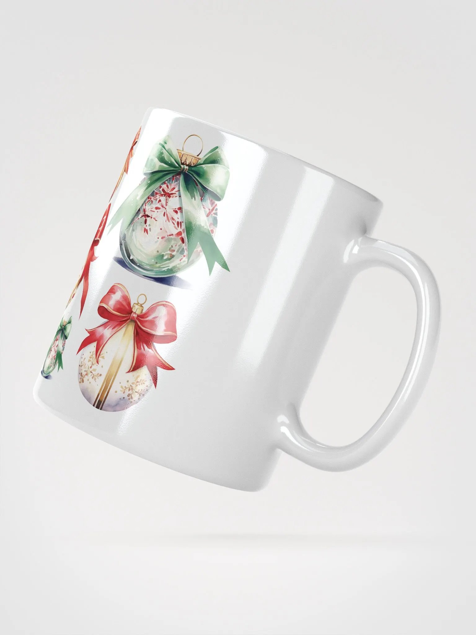 Festive Ornaments White Glossy Mug product image (3)