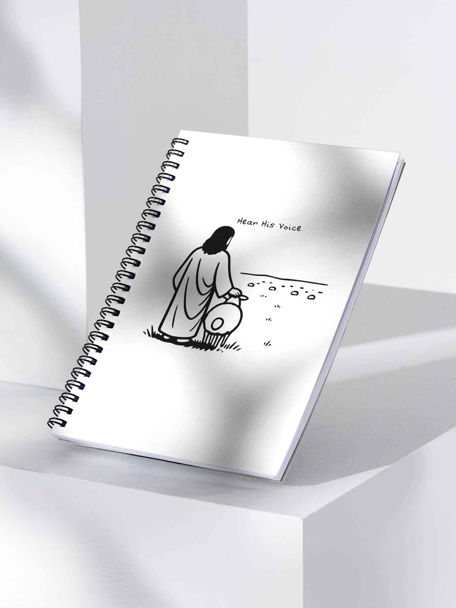 "Hear His Voice" Doodle Spiral Notebook product image (3)