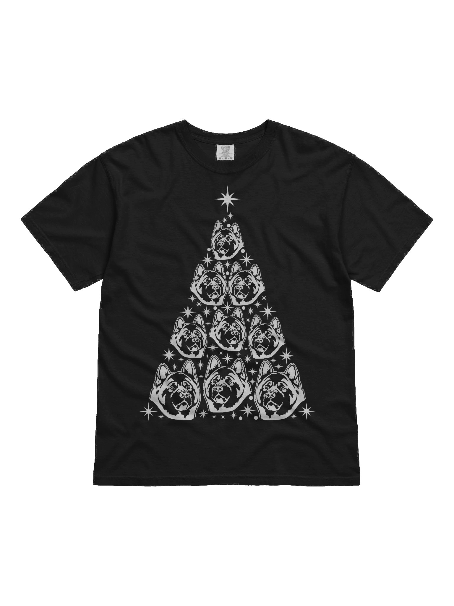 American Akita Christmas Tree T-Shirt product image (2)