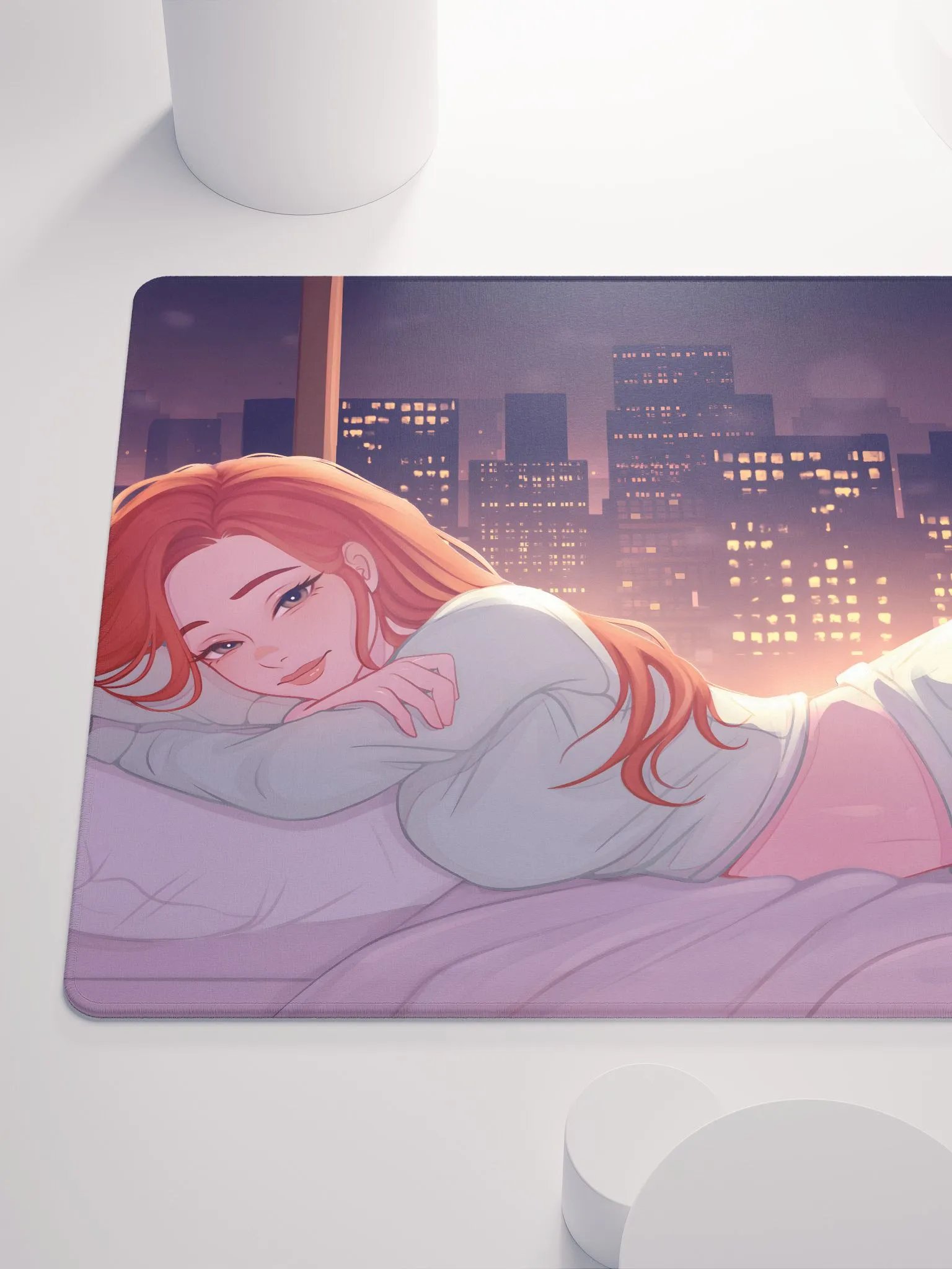Cuddly Cityscape Gaming Mouse Pad product image (6)