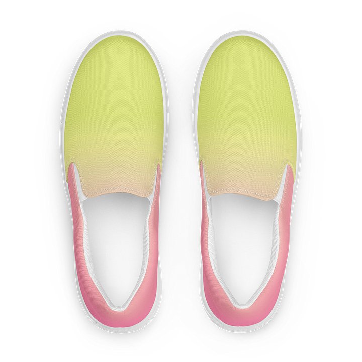 Pink Gradient Slip-On Canvas Shoes product image (1)
