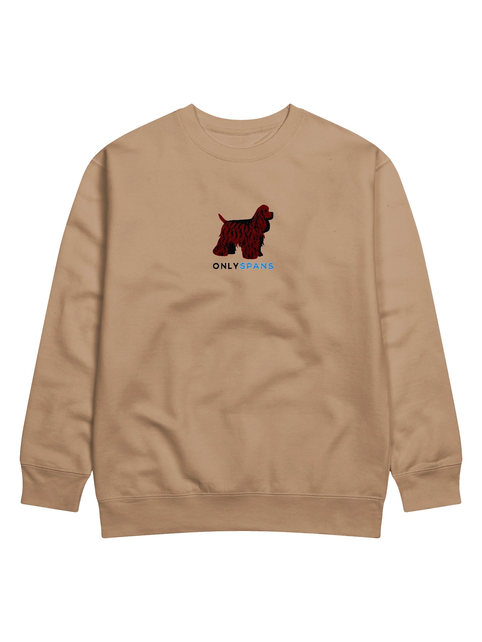 Only Spans Sweatshirt (Embroidered) of an American Cocker Spaniel(Liver) product image (6)
