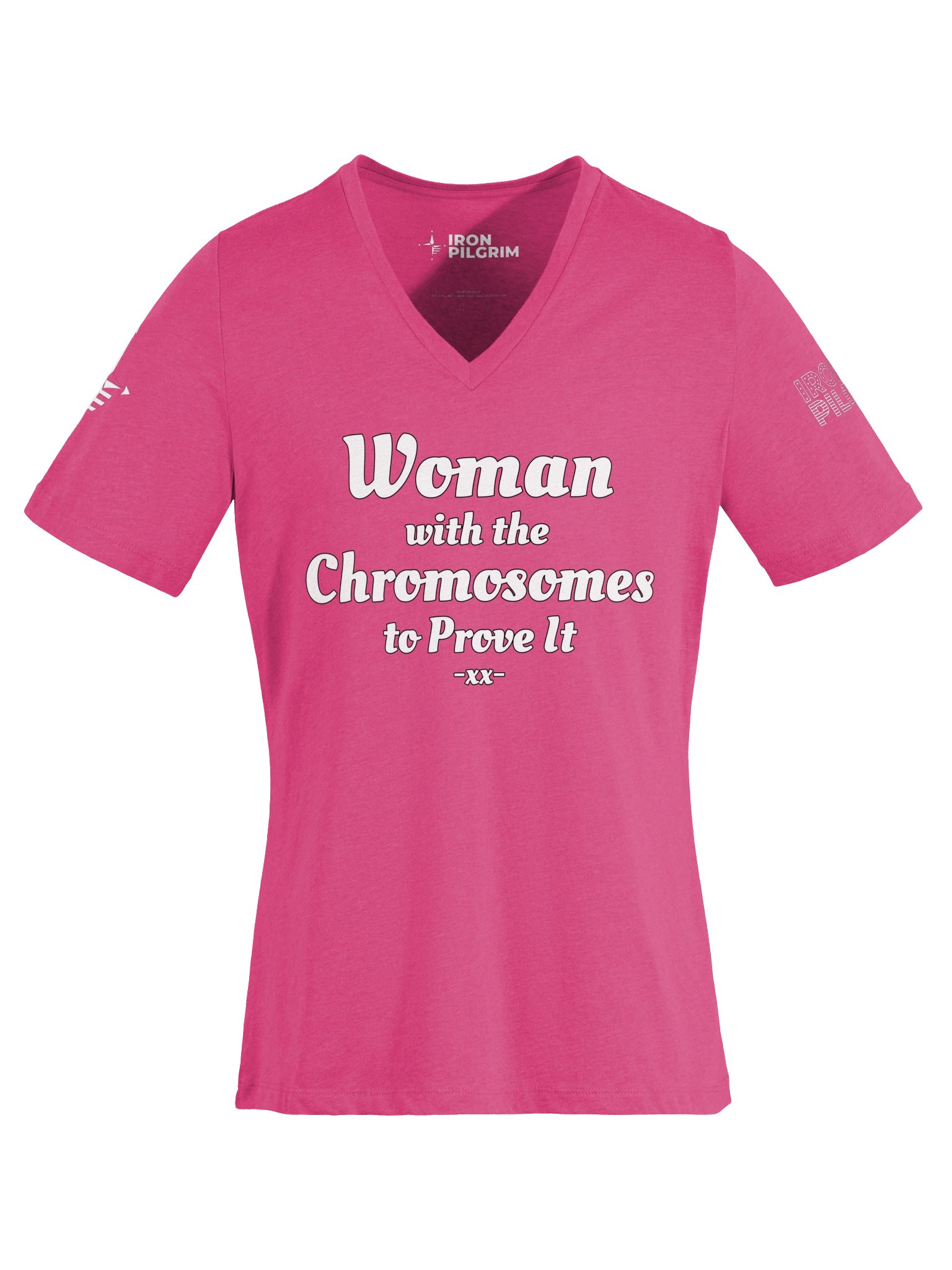 Woman With Chromosomes To Prove It V-Neck T-Shirt product image (66)