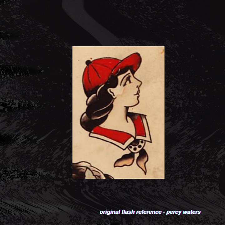 Percy Waters Baseball Girl Portrait Pattern product image (2)