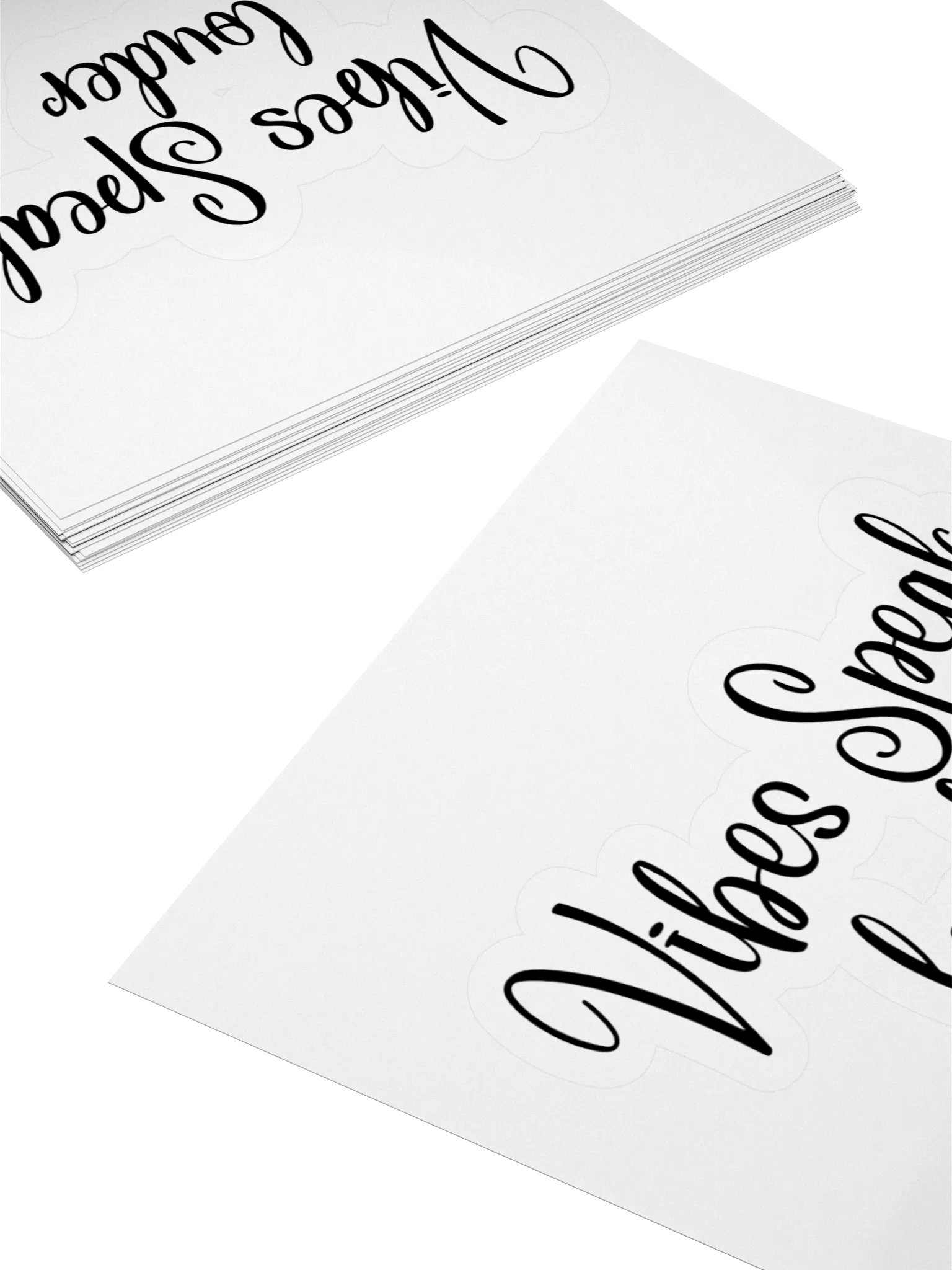 Vibes Speak louder Sticker product image (12)