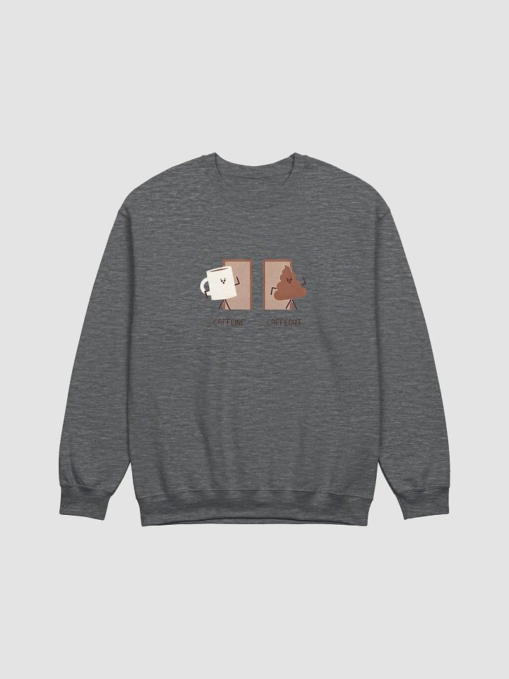 Caffeine vs Caffeout Cartoon Sweatshirt product image (8)