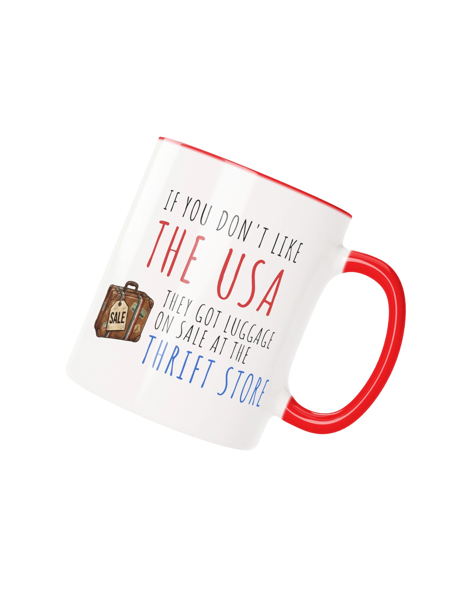 The Luggage Mug - Red Handle product image (4)