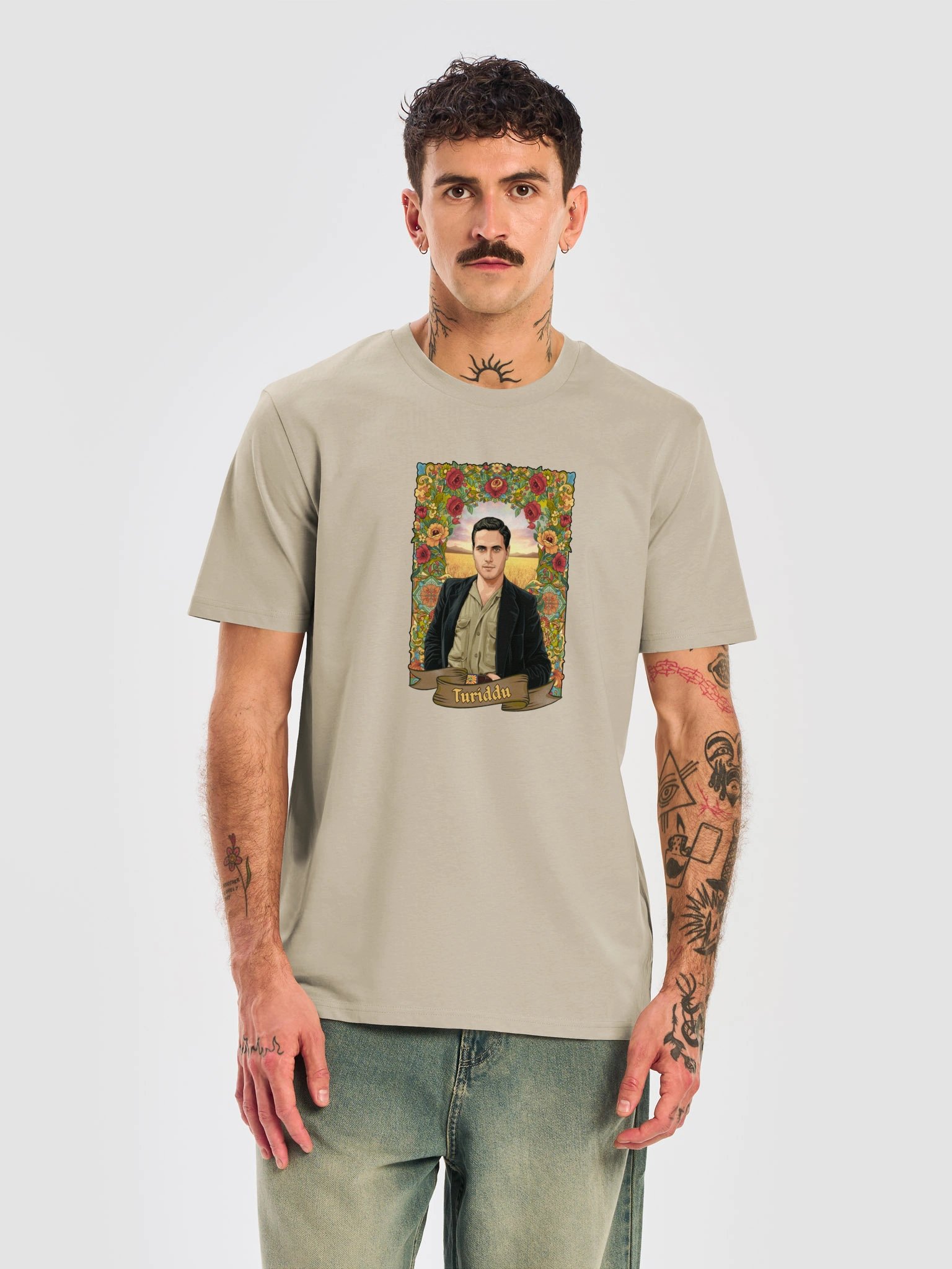 TURIDDU - Organic Ribbed Neck T-Shirt product image (2)