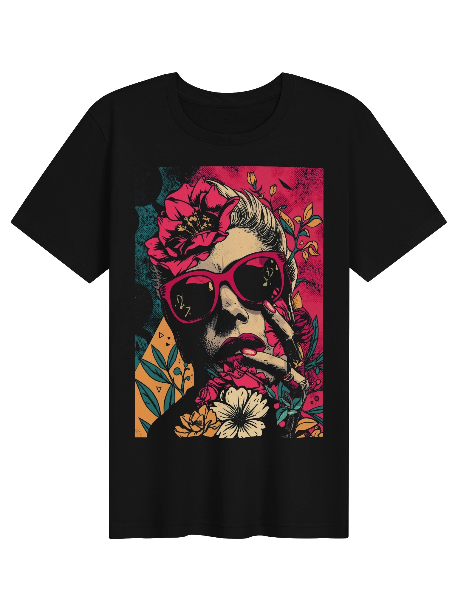 Cat‑Eye Blossom Supersoft Tee product image (1)
