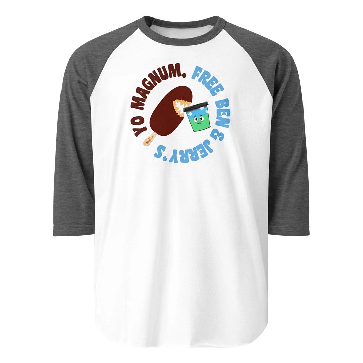 Official Free Ben and Jerry's Raglan Tee product image (1)