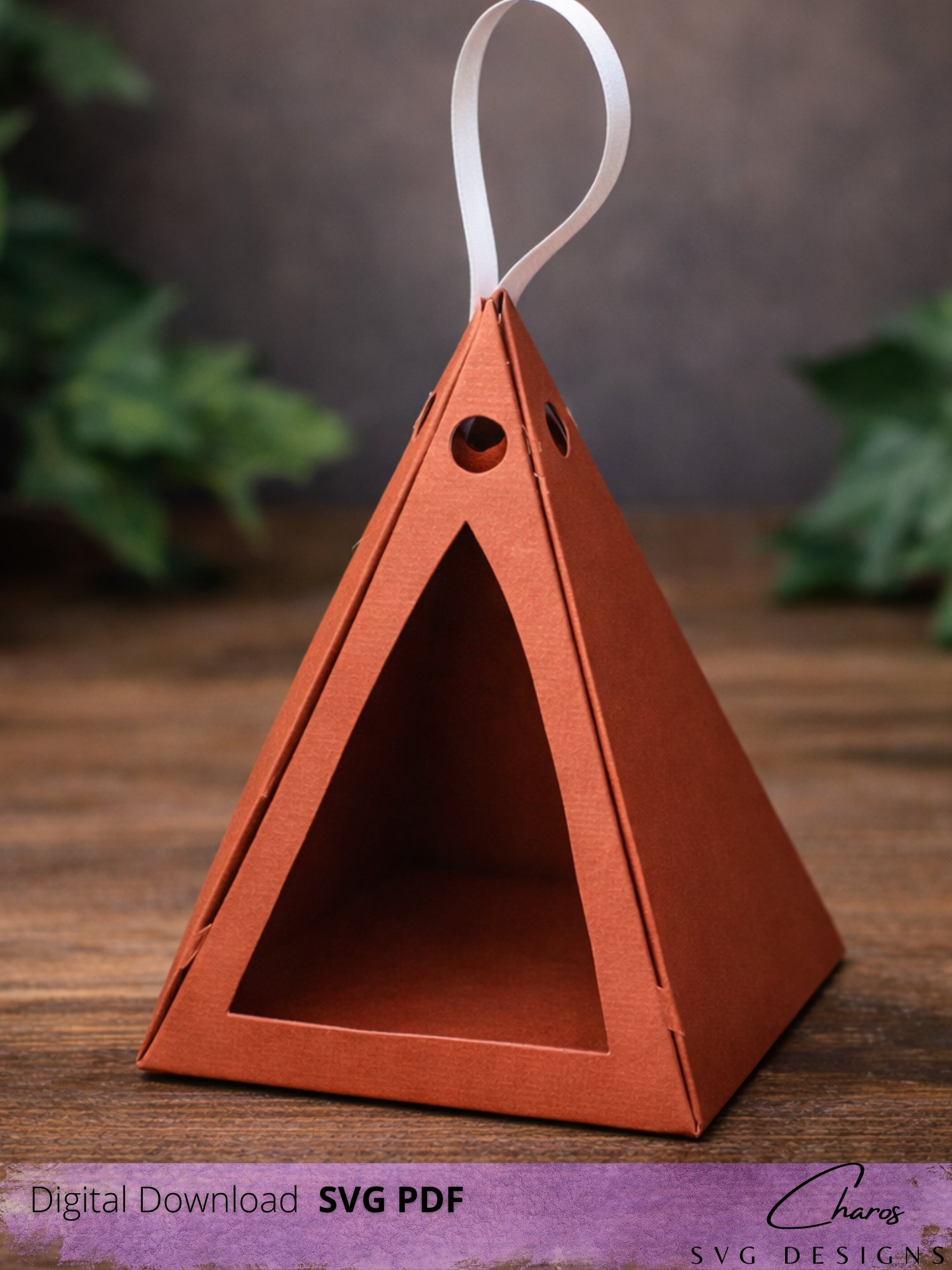 Scalable Pyramid Favor/Gift Box Bundle Template SVG product image (6)