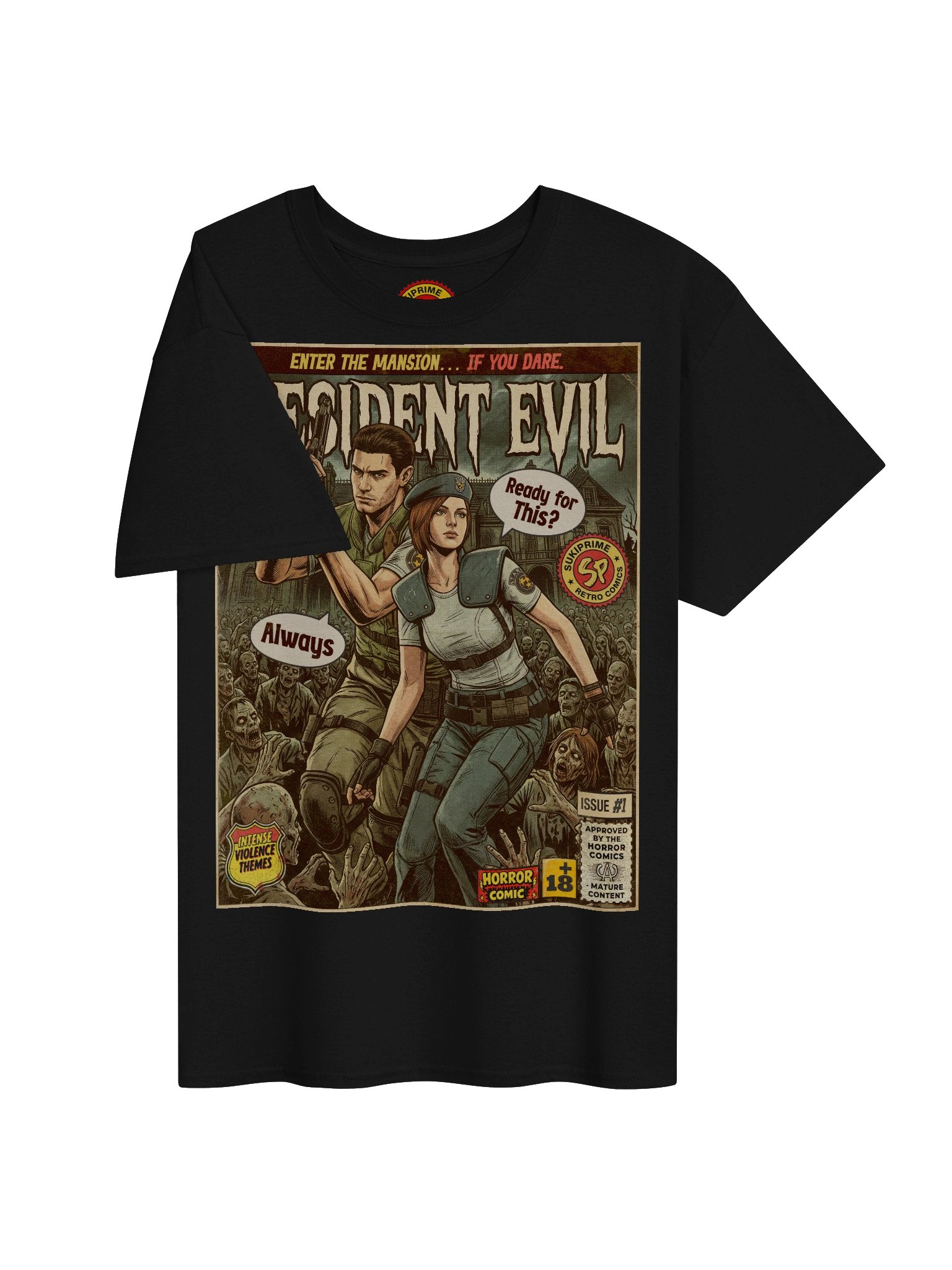 Resident Evil Classic Comic Art T-Shirt product image (3)